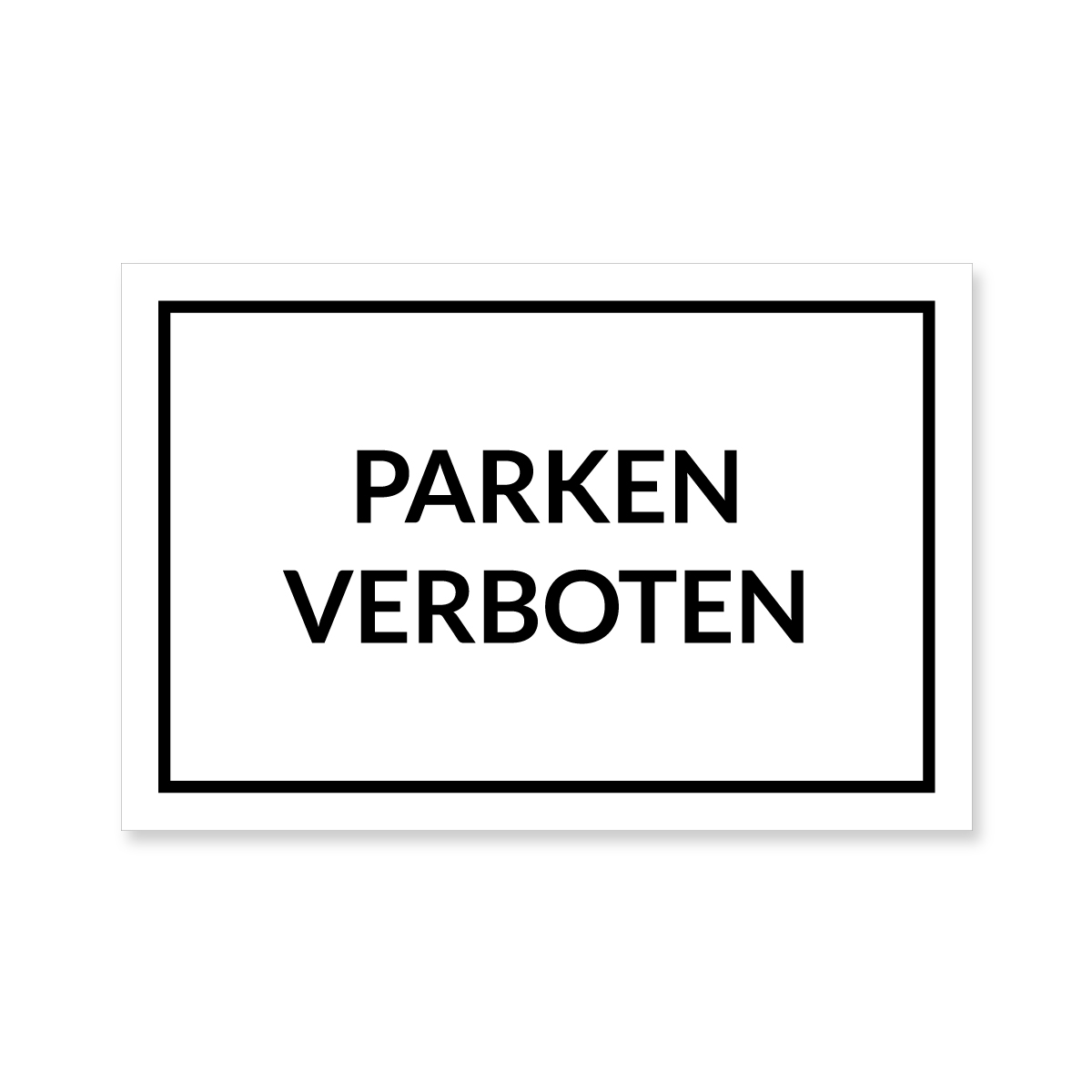 Parken verboten