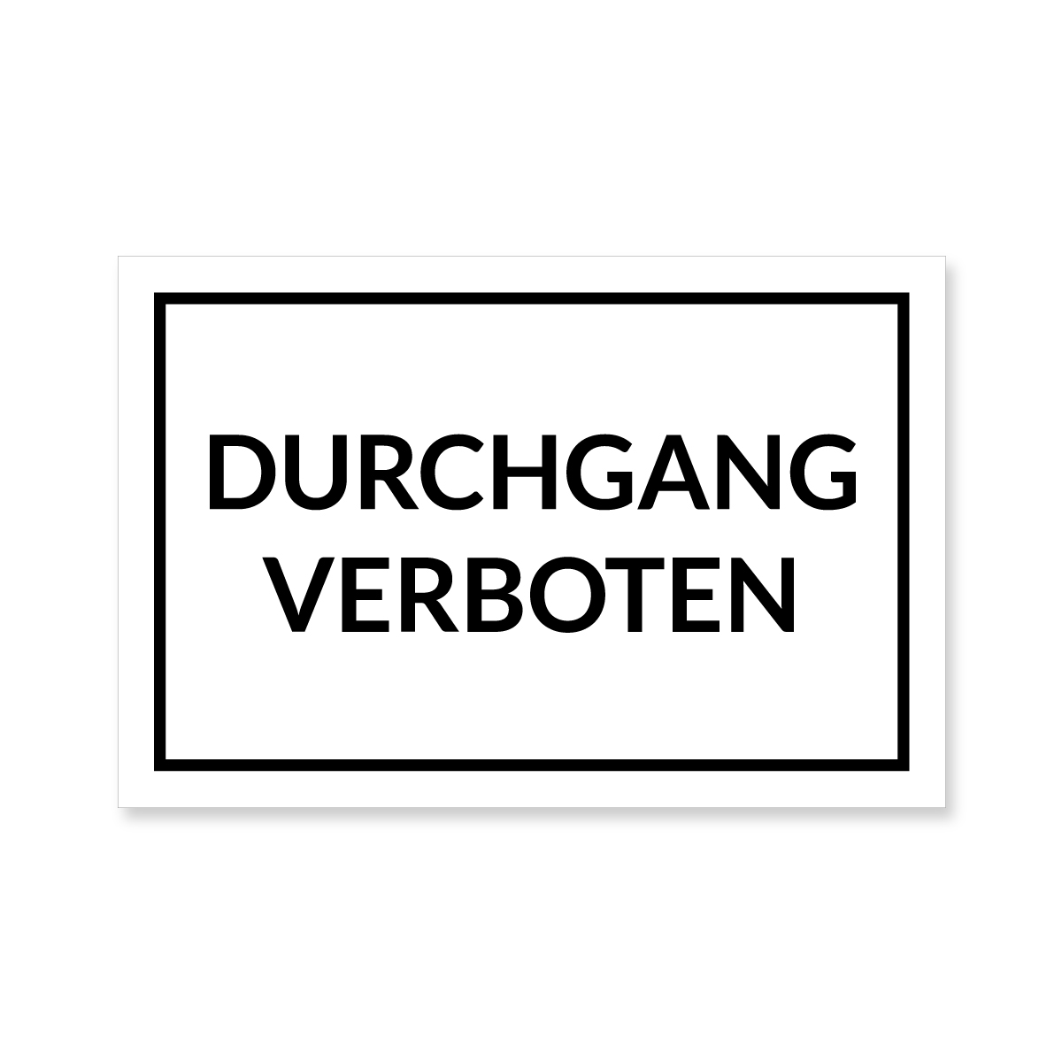 Betreten verboten