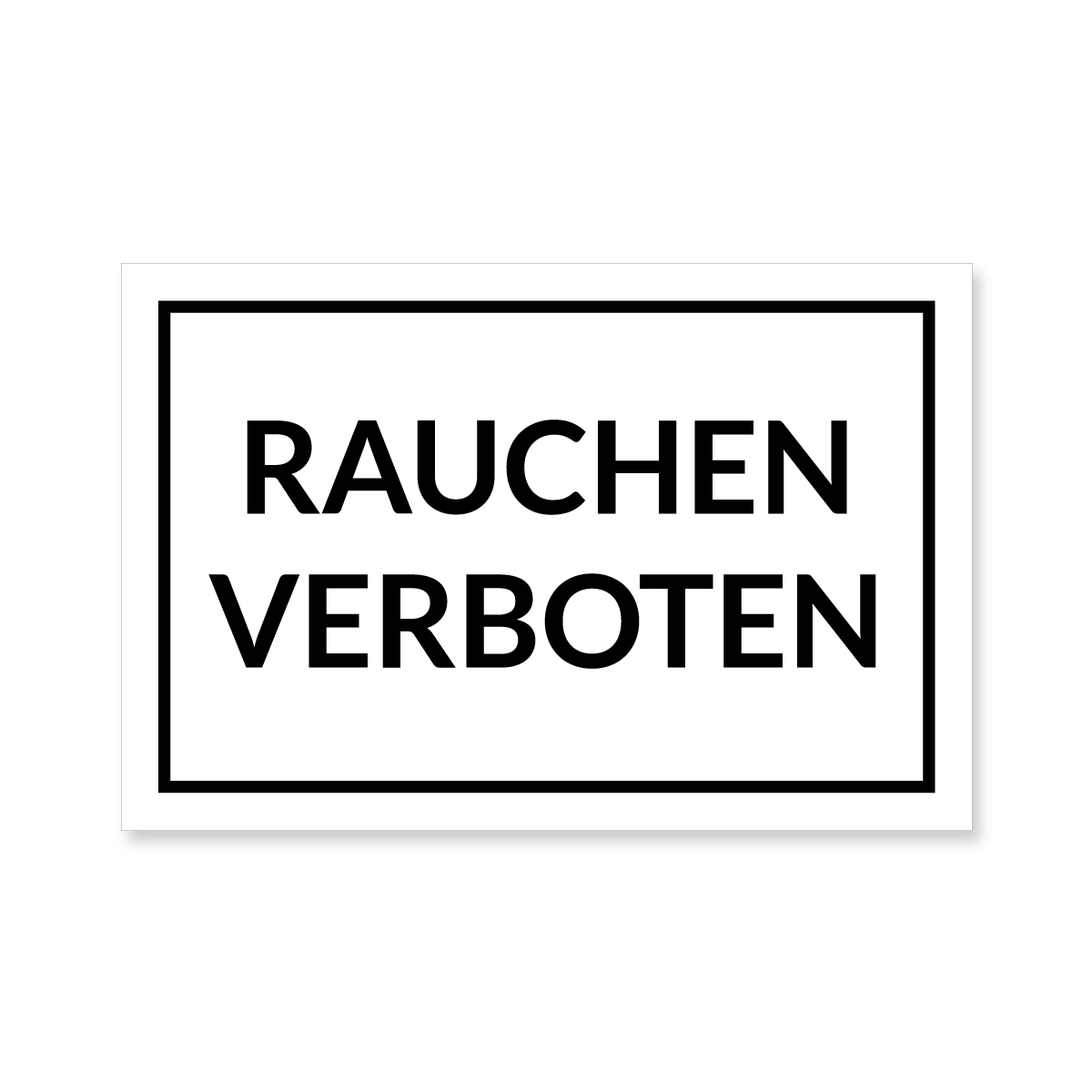 Rauchen verboten